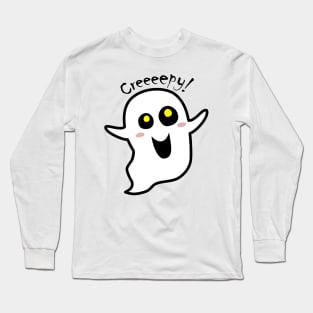 funny ghost – Ghosto – Creeeeepy! Long Sleeve T-Shirt